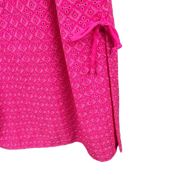 Lilly Pulitzer Fluorescent Neon Pink Aisha Romper Size 10 NWT Shorts Under Dress - Picture 6 of 16